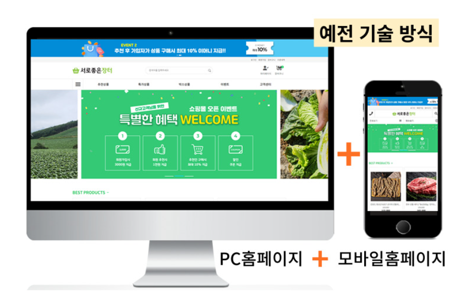 모바일 친화적 웹사이트 및 서비스 제공